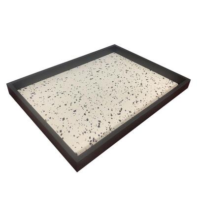 NLB简约奢斑点皮马毛托盘板房间客厅轻酒店创意工样装饰品艺桌面