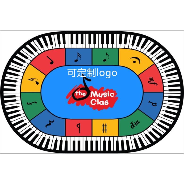 正品音乐毯音符教学五线谱毯地毯大谱表高低音符键地盘防滑无味水