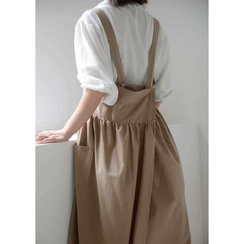 印制LOGO北欧全棉加大画室防水围裙棉麻咖啡馆厨房花店工作服广告