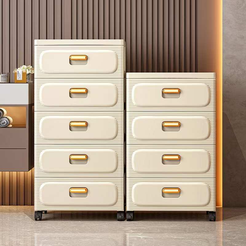 35cm带轮抽屉收纳柜家用床头柜置物柜卧室储物柜床边桌边柜子