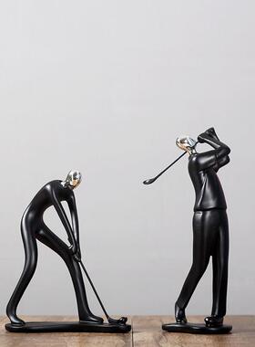 北雕欧品风人物塑装饰品小摆件代简约家居抽象艺术电视酒柜摆设抽