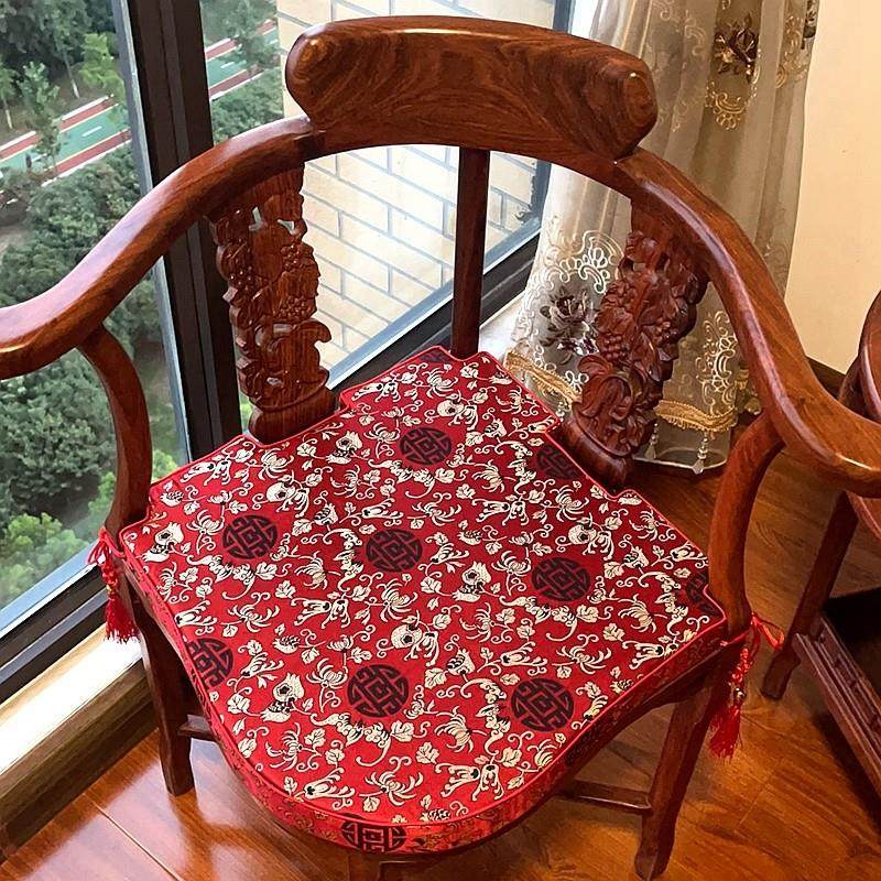 三角椅坐垫中式红木圈椅情人椅垫实木椅子情侣凳子座垫餐椅垫子,居家布艺,椅垫,淘宝优惠券,粉丝福利购,淘宝优惠卷