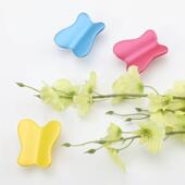 少儿房彩色拉无品牌 手卡现代蝴蝶通蓝抽屉书柜子衣柜门粉色色黑