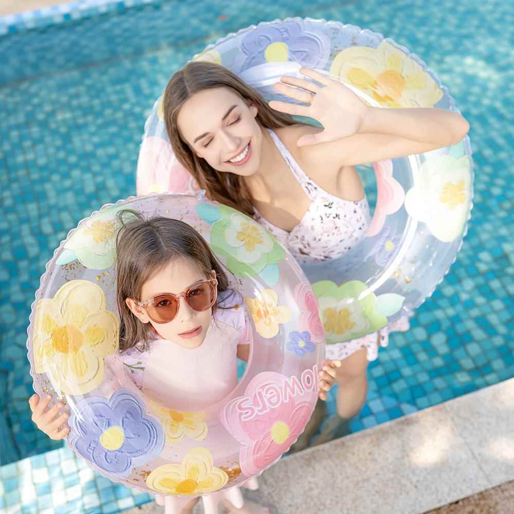 ring floating water ring swimming inflatable thickened and