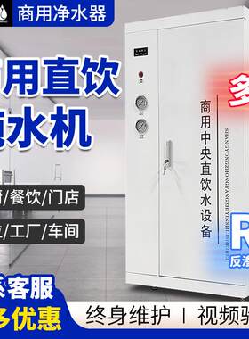 新款大型商用中央直饮水设备RO反渗透工业水处理过滤器纯水净水机