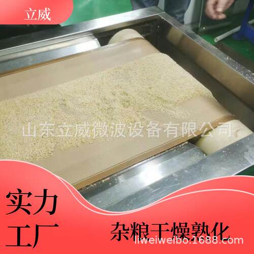 亚麻籽微波烘焙设备 隧道式低温烘干 适用于五谷杂粮