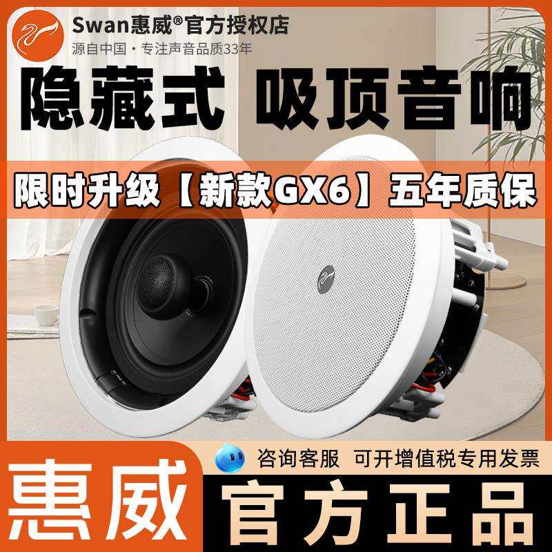惠威VX6-C吸顶音箱套装家庭影院音响吊顶会议嵌入式天花GC喇
