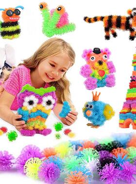100-1200pcs Thorn Ball Clusters 3D Model Construction Buildi