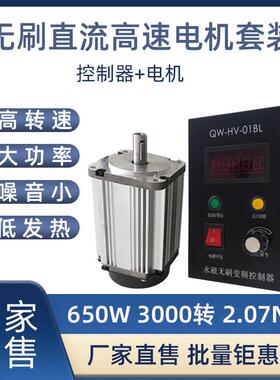 永磁直流无刷马达220V 650W QW80BL00730650大功率小型调速马达