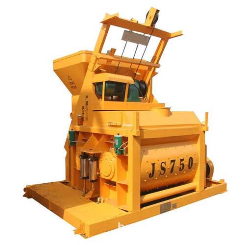 JS750强混凝土搅拌机 建964地用搅拌机 商用拌料工双轴筑搅拌制机