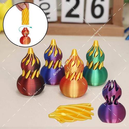 3D Printed Spiral Cone Toy Impossible Pyramid Passthrough Sc