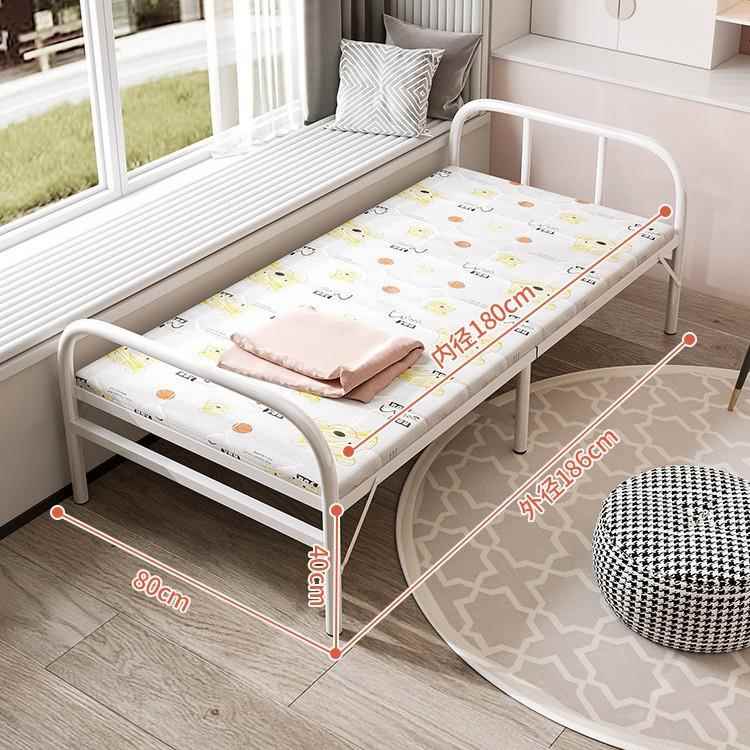 折叠床简易单人家用午睡加床1米2午休小床成人出租房加固硬板铁床