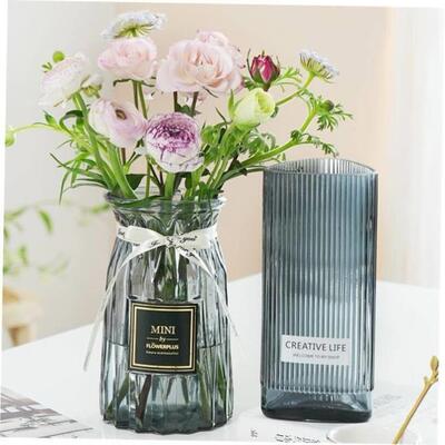 Nordic Home Decor Glass Vase Living Room Decoration Flower V