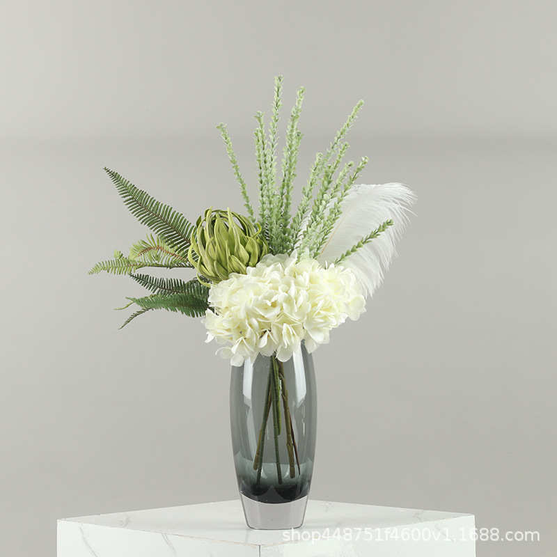 轻奢家居整体花艺装饰品样板房洽谈桌酒店会所橱窗花艺摆件工艺品