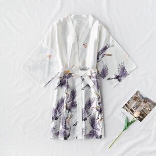 Female Bathrobe Sexy Fashion femme Robe peignoir Silk Satin