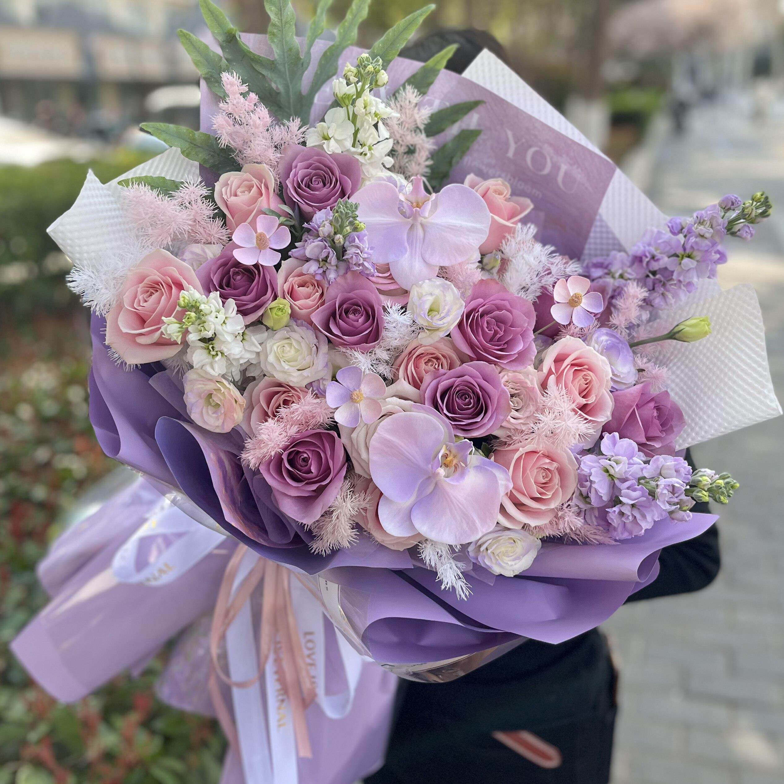 西安鲜花花店同城速递向日葵绣球混搭韩式田园风生日祝福表白花束