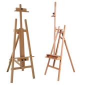 厂家木质前倾式 实木展示架美术生专用架 画架画板全套装