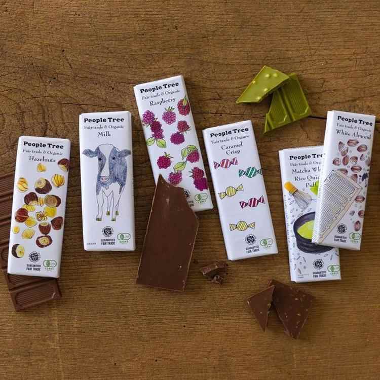 现货速发日本原装 people tree有机巧克力草莓坚果石榴抹茶黑巧