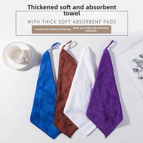 酒吧清洁抹布厨房餐厅毛巾小方毛巾吸水桌布白色咖啡颜色奶茶店特