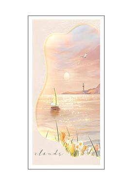 奶油风玄关装饰画2025新款网红高级感沙发背景墙挂画餐厅组合壁画