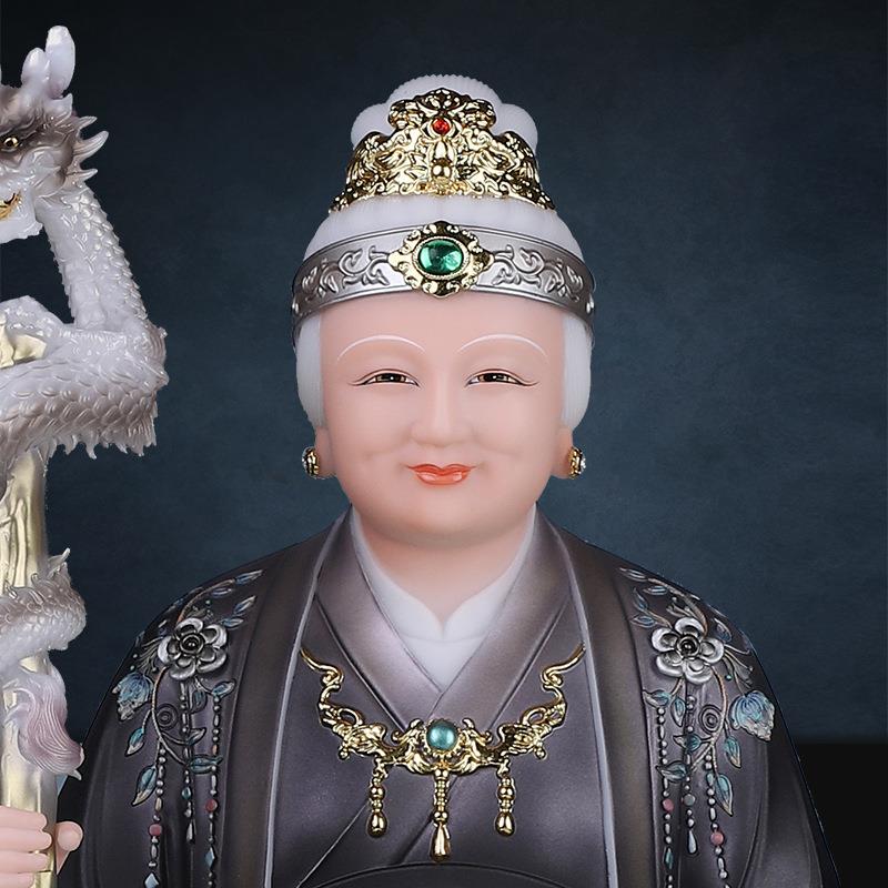 铁刹山黑妈妈真身像供奉家用黑老太黑奶奶神像黑妈妈像仿汉白玉
