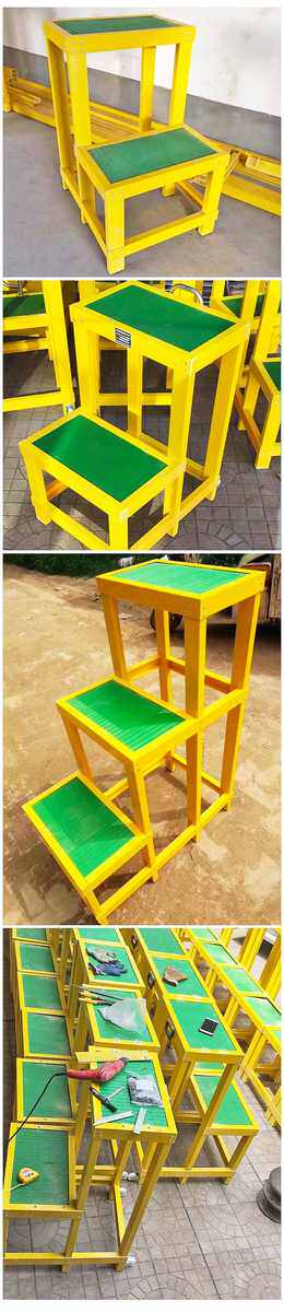 其他绝缘材料 梯凳高低玻璃钢电力玻璃钢绝缘电工台凳工具一层两层绝缘绝缘三层