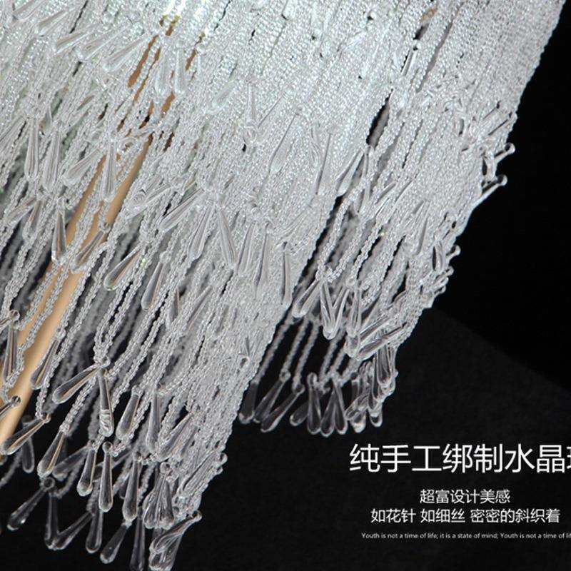 厂家美式轻奢创意客厅餐厅流苏水晶台灯后现代简约别墅书房软跨境