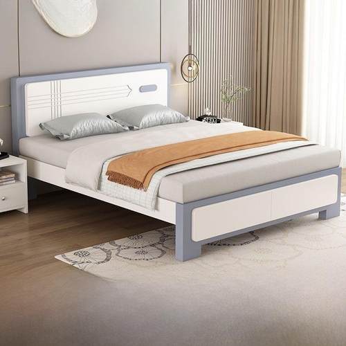 实木床代简WQQ约1.m单人床卧1.5米单人现床1.主2米出租房经8济板