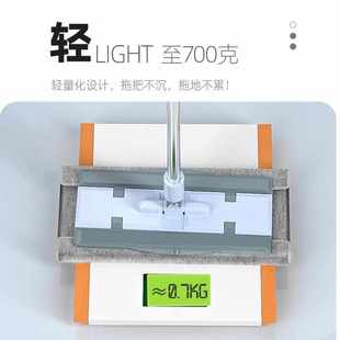 吸水除尘拖把拖地批发 平板拖把家用木板瓷砖懒人拖把夹布式