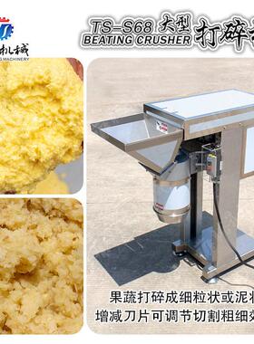 自动食品打碎机大蒜头生姜打碎机鬼子姜破碎机水果打泥打蒜蓉机