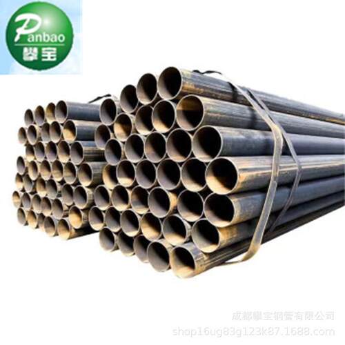 交通告示牌用直缝焊管现货 Q235B大口径焊接钢管 脚手架管黑钢管