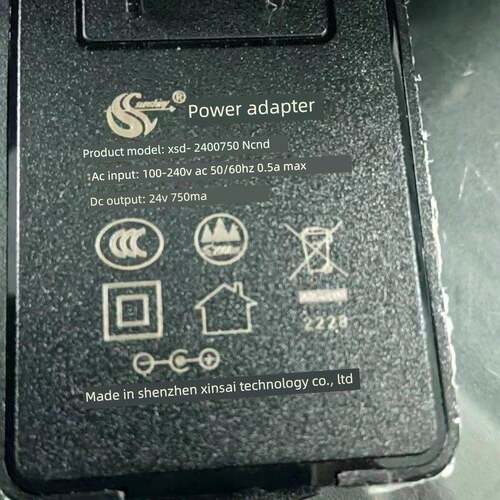 适用于 XSD-2400750NCND 电源适配器 电源线 24v0.75a 1a