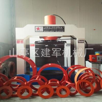 建军机械现货供应实心轮胎压胎机 龙门式液压机