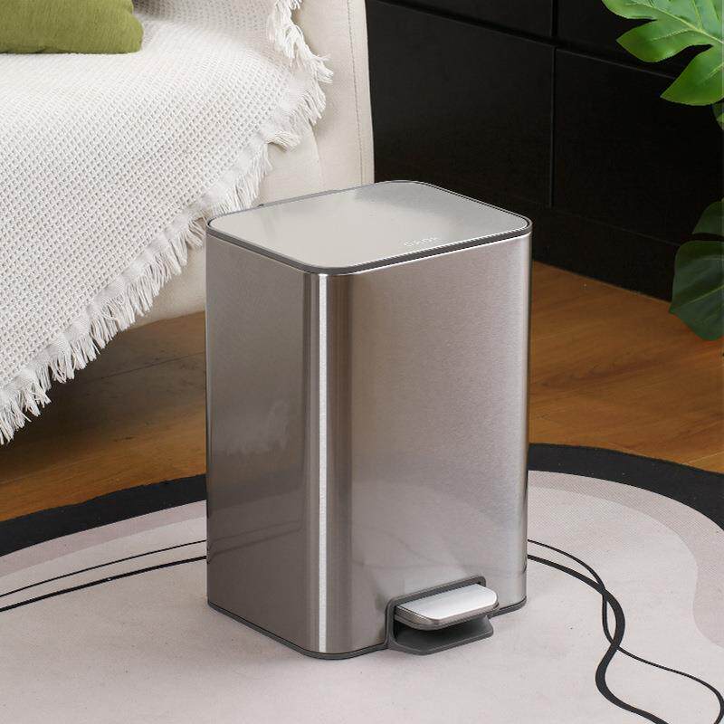 客厅垃圾桶厨房带盖脚踩卫生间脚踏家用轻奢高档7708k