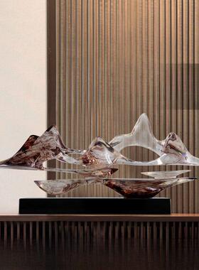 酒店客厅抽象假山雕塑饰品入口家居搬迁新家创意艺术家居软装饰