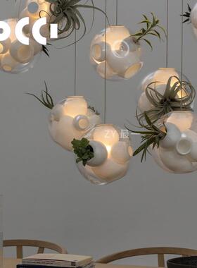 cc客厅bo餐厅灯吊灯挑空设计师款T3复式楼梯吊灯别墅8加拿大i玻璃