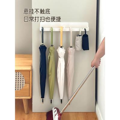 壁挂雨伞收纳架家用免打孔入户门口放伞置物架玄关门后鞋柜沥水架