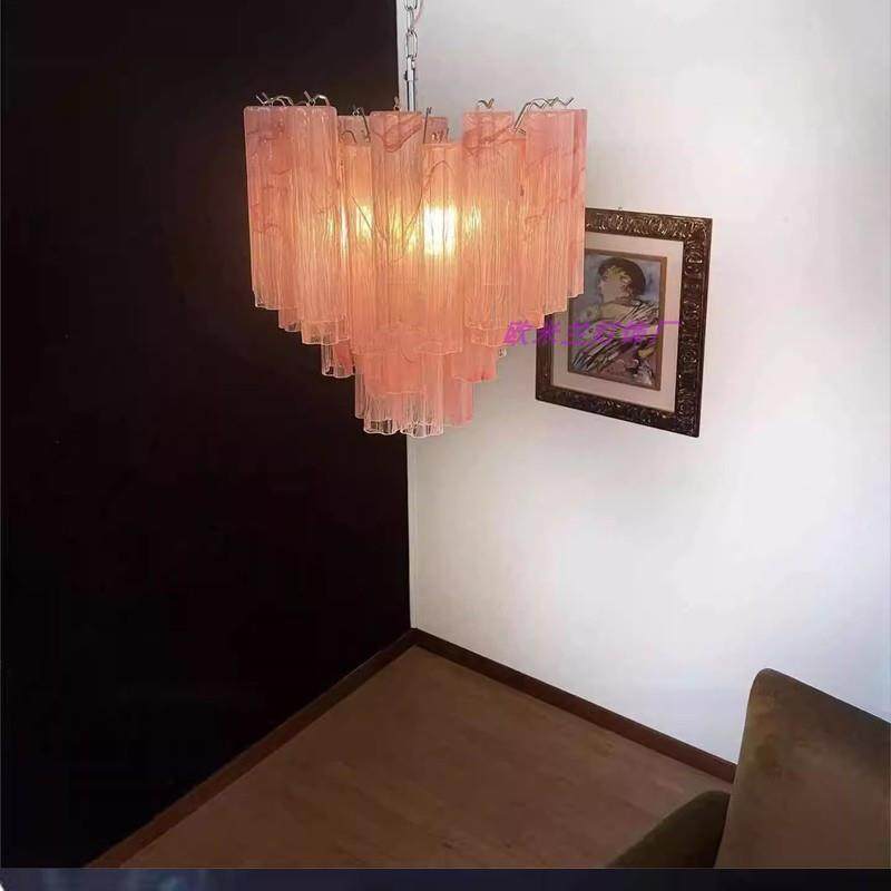 穆拉餐厅梅花胭脂客厅玻璃卧室中古古风法式吊灯Murano复古穆拉