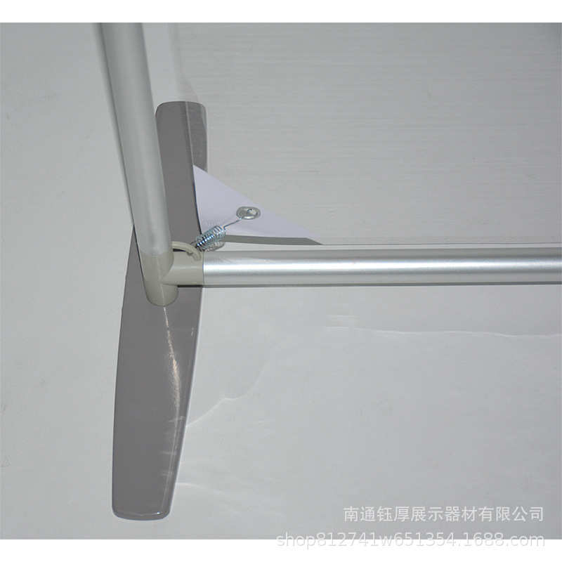 80x180铝合金易拉宝 门型展架圆管展示架透明画面广告立屏展示架