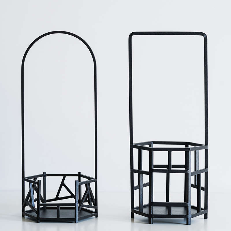 茶炉 炭炉风炉架炉中式铁 艺底座空间器架子花架花炉台凉复古茶