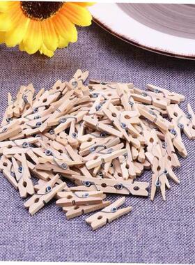 100pcs 2.5CM Wooden Clothespins Clothes Pegs Pins For Home