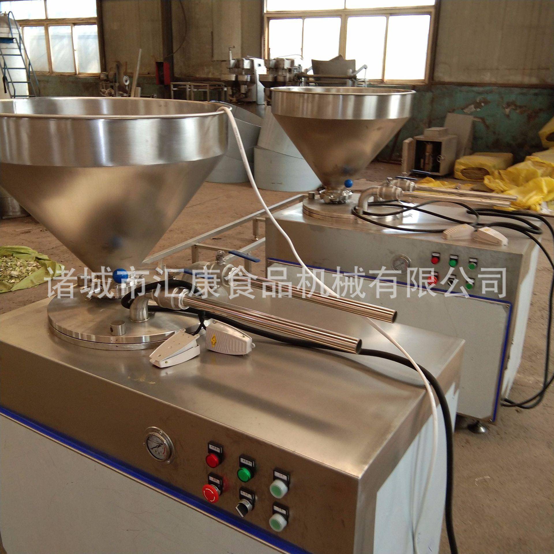 汇康制造动物肠衣灌肠机 蛋白肠衣灌装机 猪肉灌肠设备价格