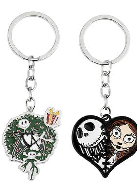 Skeleton Pumpkin King Keychain, Bag Charm
