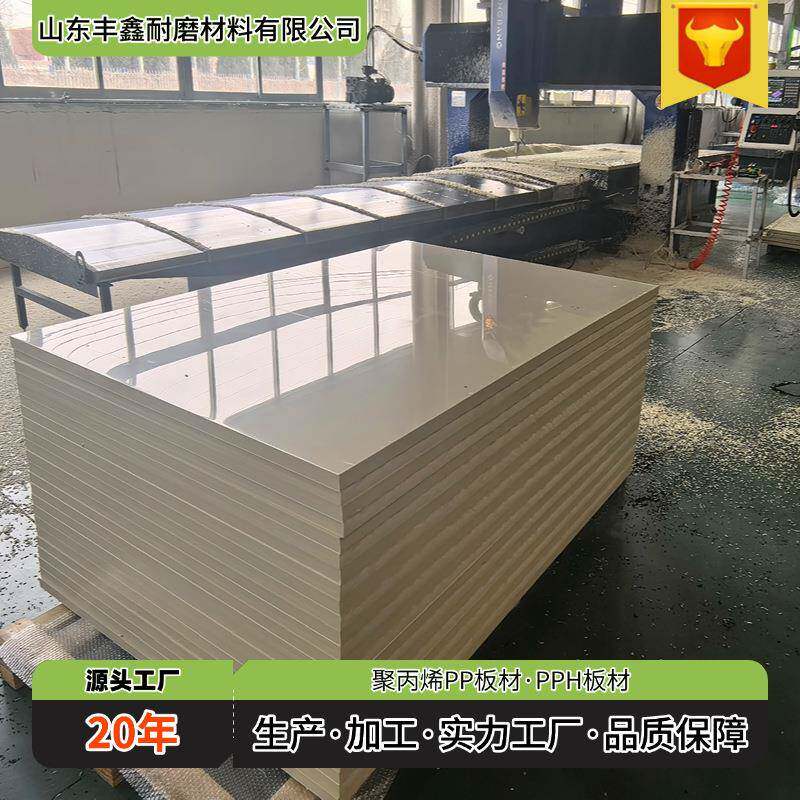 源头工厂聚丙烯板材生产加工pph板防腐耐酸碱可切割打孔共聚pph板