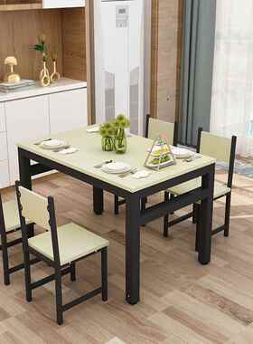 早TB-58657约餐桌椅组合饭店餐简厅小吃餐店点快面馆食堂饭桌商用