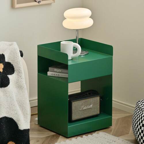 铁梵极简沙发边几客厅可移动边柜铁艺床头小桌子床边方形茶几侧迷