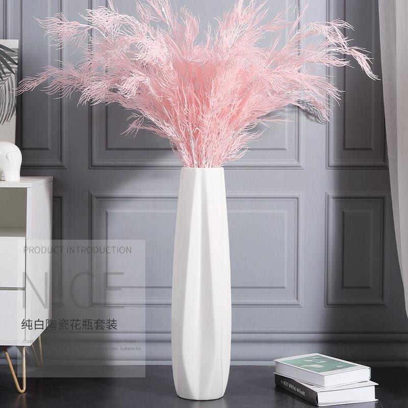 陶瓷落地高花瓶摆件大号客厅干燥花插花家居北欧创意简约现代装饰