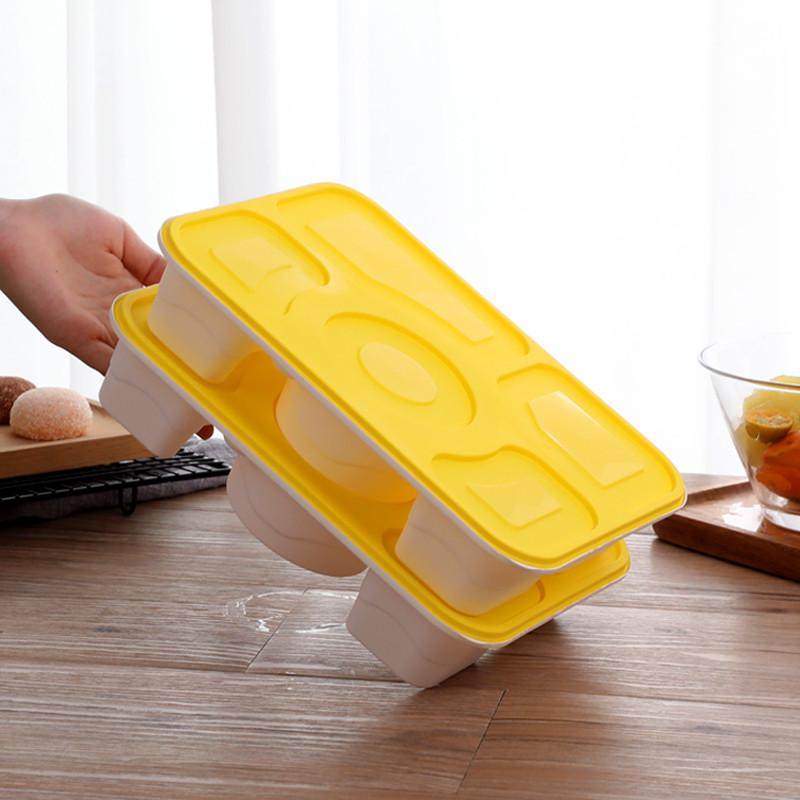 锁扣一次性餐盒高档商务加厚防盗PP打包盒分格防偷吃外卖多格饭盒