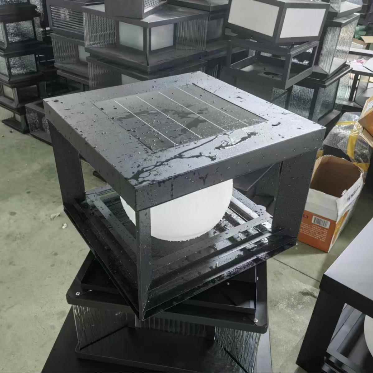 月球太阳能柱头灯庭院灯别墅花园大门灯户外防水围墙灯家用门柱灯