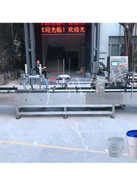 GFB2双头液体称重灌装机大油桶定量灌装机自动电子称重灌装生产线